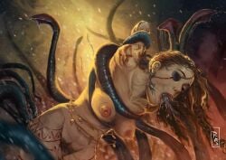 jewelry rajdraw samira_(league_of_legends) tentacle tentacle_rape tentacle_sex