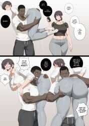 alex_(ratatatat74) ass bbw_mom big_ass dark-skinned_male female forced huge_ass interracial korean_female lifting_person male mother mother_and_daughter netorare queen_of_spades soraoraora text