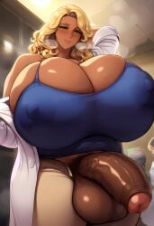 1dickgirl 1futa 1futanari ai_generated balls beige_pants big_balls big_cock big_dick big_penis big_testicles blonde_futa blonde_hair blue_camisole breasts camisole chubby chubby_futanari cleavage cock covered_nipples dark_skin dark_skinned_futanari dick dickgirl dickgirl_only doctor fat_cock fat_dick fat_penis futa_only futanari glans green_eyes hospital huge_balls huge_breasts huge_cock huge_nipples huge_testicles huge_thighs labcoat nipple_bulge nipples nipples_visible_through_clothing nsfw pants penis prepuce pubic_hair sagging_balls sagging_scrotum sagging_testicles scrotum seductive_eyes seductive_look seductive_smile steaming_body suggestive testicles thick_thighs unzipped unzipped_pants veiny_cock veiny_dick veiny_penis wavy_hair