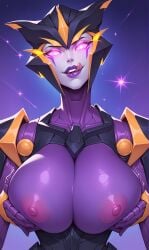 1girls airachnid areolae big_breasts bonnieaiart breasts high_resolution nipples robot robot_girl solo_female tagme transformers transformers_prime