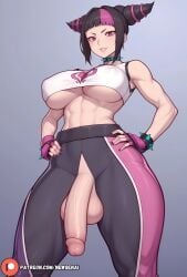 1futa ai_generated big_ass big_balls big_breasts big_butt big_penis bottom_heavy curvy curvy_figure fit fit_futanari futa_only futanari game_character huge_balls huge_cock juri_han large_breasts looking_at_viewer newgenai penis penis_out penis_to_the_knees solo solo_focus solo_futa street_fighter thick thick_ass thick_legs thick_penis thick_thighs thighs_bigger_than_torso voluptuous voluptuous_futanari