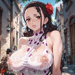 1girls ai_generated anime anime_girl big_breasts breasts dress henhalla.com hentai solo solo_female viola_(one_piece)