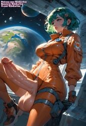 ai_generated big_breasts big_cock big_penis cum dickgirl djxcarline futanari huge_cock space spaceship trap