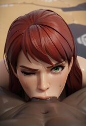 1boy 1girls 3d blender blender_(artwork) blender_(software) choking choking_on_cock completely_naked_female completely_nude_female crying crying_with_one_eye_closed deep deep_blowjob deepthroat deepthroat_no_hands female female_focus femsub fucked_senseless fucked_silly grabbing_own_leg green_eyes hands_behind_back hi_res kuku3d long_hair male/female maledom marvel mary_jane_watson naked naked_female nude nude_female one_eye_closed oral oral_penetration oral_rape oral_sex penis_in_mouth red_hair saliva saliva_on_penis sex submission submissive_female sucking sucking_penis superdeepthroat tears throat_abuse throat_bulge wink winking_at_viewer