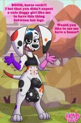 101_dalmatian_street 101_dalmatians 1anthro 1futanari 1girls 2024 alternate_version_at_source animal_genitals animal_penis anthro anthro_female anthro_focus anthro_only anthro_solo anthrofied anthropomorphic arms artist_signature asking asking_a_question asking_viewer balls bare_stomach belly_button big_balls big_cock big_dick big_penis black_bra black_penis black_sports_bra black_spots blue_spots canid canine canis clothed clothed_anthro clothed_female clothing cock complex_background da_vinci_(101_dalmatians) dalmatian dialogue dick digital_drawing_(artwork) digital_media_(artwork) disney domestic_canine domestic_dog english_dialogue exposed exposed_penis eyebrows_raised eyelashes fangs fully_sheathed futa_focus futa_only futa_solo futanari genitals gynomorph gynomorph_focus hand_wave hands hi_res high_resolution highres hmdkoba horsecock huge_balls huge_cock inkbunny jazz_hands large_balls large_cock large_dick large_ears large_penis legs long_ears looking_at_viewer mammal motion_lines multi_nipple multicolored_body multicolored_fur nipples open_mouth open_smile orange_spots outside park part_2 paws penis public public_exposure public_nudity purple_spots raised_eyebrows red_spots shaded shading sheath smile smiling smiling_at_viewer solo sports_bra spots spotted_balls spotted_body spotted_fur standing stomach stomach_nipples tail tail_wag tail_wagging tailwag talking talking_to_viewer thighs tongue wagging_tail white_body white_fur young young_female zoophilia