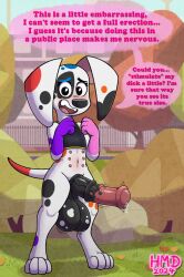 101_dalmatian_street 101_dalmatians 1anthro 1futanari 1girls 2024 alternate_version_at_source animal_genitals animal_penis anthro anthro_female anthro_focus anthro_only anthro_solo anthrofied anthropomorphic arms artist_signature asking asking_a_question asking_viewer balls bare_stomach belly_button big_balls big_cock big_dick big_penis black_bra black_penis black_sports_bra black_spots blue_spots blush blushing_at_viewer canid canine canis clothed clothed_anthro clothed_female clothing cock complex_background da_vinci_(101_dalmatians) dalmatian dialogue dick digital_drawing_(artwork) digital_media_(artwork) disney domestic_canine domestic_dog embarrassed embarrassed_female english_dialogue equine_penis erect_penis erected_penis erection exposed exposed_penis eyelashes fangs fluids futa_focus futa_only futa_solo futanari genital_fluids genitals gynomorph gynomorph_focus hands hi_res high_resolution highres hmdkoba horsecock huge_balls huge_cock inkbunny large_balls large_cock large_dick large_ears large_penis legs long_ears looking_at_viewer mammal motion_lines multi_nipple multicolored_body multicolored_fur nipples open_mouth open_smile orange_spots outside park part_3 paws penis penis_fluid public public_exposure public_nudity purple_spots red_spots shaded shading shy smile smiling smiling_at_viewer solo sports_bra spots spotted_balls spotted_body spotted_fur standing stomach stomach_nipples tail talking talking_to_viewer thighs throbbing throbbing_penis tongue veiny_penis white_body white_fur young young_female zoophilia