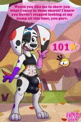 !!! 101_dalmatian_street 101_dalmatians 1anthro 1futanari 1girls 2024 alternate_version_at_source anthro anthro_female anthro_focus anthro_only anthro_solo anthrofied anthropomorphic arms artist_signature balls bare_stomach belly_button big_balls big_penis black_bra black_shorts black_sports_bra black_spots blue_spots blush bulge bulge_under_clothes bulging_penis canid canine canine canis closed_eye clothed clothed_anthro clothed_female clothing complex_background da_vinci_(101_dalmatians) dalmatian dialogue digital_drawing_(artwork) digital_media_(artwork) disney domestic_canine domestic_dog emoji english_dialogue eye_closed eyelashes fangs futa_focus futa_only futa_solo futanari gynomorph gynomorph_focus hands hi_res high_resolution highres hmdkoba huge_balls huge_cock inkbunny large_balls large_ears large_penis long_ears looking_at_viewer mammal motion_lines multi_nipple multicolored_body multicolored_fur nipples open_mouth open_smile orange_spots outside part_1 paws penis penis_bulge purple_spots red_spots shaded shading short_shorts shorts smile smiling smiling_at_viewer sports_bra sports_shorts spots spotted_body spotted_fur standing star_symbol stomach stomach_nipples tail talking talking_to_viewer thighs tongue white_body white_fur wink winking winking_at_viewer young young_female