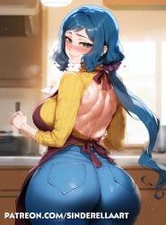 ai_generated apron ass_bigger_than_head big_breasts big_breasts big_butt breasts_bigger_than_head busty commission denim female gundam gundam_build_fighters heavenly_ass huge_ass huge_breasts iori_rinko jeans kitchen large_ass large_breasts milf patreon patreon_url patreon_username pawg sinderellaart thick thick_ass thick_legs thick_thighs voluptuous voluptuous_female