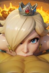 1boy 1girls ai_generated blue_eyes bowser choking choking_on_cock completely_naked_female completely_nude_female crown crying crying_with_one_eye_closed deep deep_blowjob deepthroat deepthroat_no_hands female female_focus femsub fucked_senseless fucked_silly grabbing_own_leg hair_over_one_eye hands_behind_back hi_res kuku3d long_hair male/female maledom mario_(series) naked naked_female nintendo nude nude_female one_eye_closed oral oral_penetration oral_rape oral_sex penis_in_mouth platinum_blonde_hair princess princess_rosalina saliva saliva_on_penis sex submission submissive_female sucking sucking_penis superdeepthroat tears throat_abuse throat_bulge wink winking_at_viewer