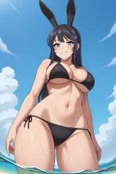 ai_generated aobuta beach bikini bunnygirl candid ecchi mai_sakurajima pinku pinku.ai pinkuai rascal sakurajima_mai seishun_buta_yarou_wa_bunny_girl_senpai_no_yume_wo_minai