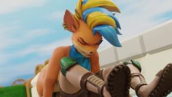 ass headscissor headscissors neck_snap necksnap squeeze tagme tawna_bandicoot tawna_bandicoot_(crash_4) thighs video