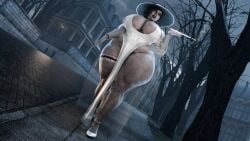 1girls alcina_dimitrescu cellulite chubby chubby_female female female_only gigantic_breasts huge_breasts pervertmuffinmajima pubic_hair pubic_hair_peek resident_evil revealing_clothes solo solo_female standing thick_thighs voluptuous wide_hips