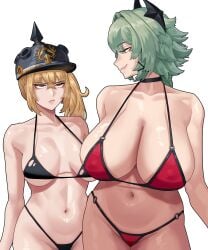 2girls arapanchi bikini huge_breasts tagme zenless_zone_zero