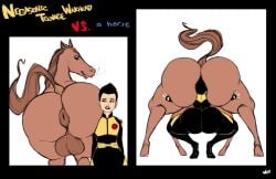 beast_rimming color color_edit colored colored_sketch fart horse horse_ears horse_tail horseballs marvel negasonic_teenage_warhead puffy_anus rimming weirdisfun x-men zoophilia