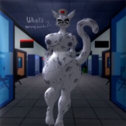 animal big_ass big_breasts breasts cat_ears female fur furry girl head hospital mischievous_smile nurse pussy roblox roblox_game
