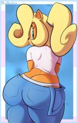 1girls anthro ass ass_cleavage bandicoot big_ass blonde_hair bottom_heavy bubble_butt butt_crack coco_bandicoot crash_(series) davidsanchan fat_ass female female_only huge_ass large_ass overalls panties png shirt solo thick_ass thick_thighs wide_hips