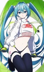 alternate_costume artist_request hatsune_miku nanashnojo panties racing_miku tagme vocaloid