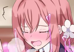 100_kanojo 2girls blush female flower_in_hair forced_partners forced_yuri full_version_at_paywall green_eyes green_ribbons hanazono_hakari harem inda_karane kimi_no_koto_ga_dai_dai_dai_dai_daisuki_na_100-nin_no_kanojo kishiroki light-skinned_female light_skin multiple_girls open_mouth pink_goo pink_hair sticky sticky_restraint the_100_girlfriends_who_really_really_really_really_really_love_you yuri