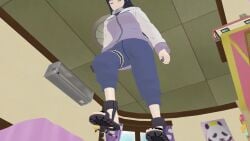 barefoot feet feet_up foot_fetish footwear giantess hyuuga_hinata longer_than_30_seconds mmd stomp stomped stomping tagme trample trampling video