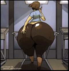 1girls 2024 animated artist_name ass ass_body bottom_heavy brown_hair cellphone female female_focus gigantic_ass gigantic_thighs hips huge_ass huge_thighs hyper hyper_ass hyper_thighs massive_ass massive_thighs no_sound oc short_hair solo solo_female solo_focus sophia_(tail-blazer) tagme tail-blazer thick_thighs thighs treadmill video voluptuous walking wide_hips