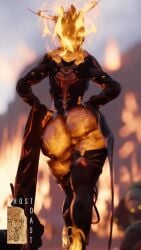 1girls 3d animated ass digital_extremes ember_(warframe) ember_heirloom_(warframe) fat_ass fire ghostoast hi_res literally_hot medium_breasts monster monster_girl no_sound robot robot_girl shorter_than_10_seconds tagme tencent vertical_video video walk_cycle walking warframe