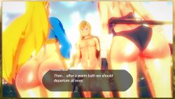 1male 2girls aftermath big_ass big_breasts big_penis blonde_female blonde_hair blue_eyes blush breath_of_the_wild cum_on_body dripping hairband hanging_penis happy koikatsu light-skinned_female light_skinned_male link long_hair long_penis nintendo nipples outdoors paya_(the_legend_of_zelda) penis pointy_ears post_sex princess_zelda red_ass ryoukai sheikah sweat the_legend_of_zelda wet_body wide_hips zelda_(breath_of_the_wild)