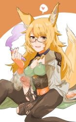 1futa 2024 animal_ears animal_humanoid balls big_breasts big_penis blonde_hair breasts clothed clothing erection fox_ears futa_only futanari glasses humanoid humanoid_penis ikizamea kemonomimi kitsune light-skinned_futanari light_skin long_hair mostly_clothed penis potion sitting smelly_cock solo stink_fumes torn_clothes vial