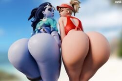 2girls 3d activision amelie_lacroix angela_ziegler ass assassin big_ass big_breasts big_thighs blizzard_entertainment blonde_hair blue-skinned_female blue_body blue_skin bottom_heavy breasts bust busty chest csr55 curvaceous curves curvy curvy_figure female female_focus hips hourglass_figure huge_ass huge_breasts large_ass large_breasts legs light-skinned_female light_skin mature mature_female mercy overwatch overwatch_2 purple-skinned_female purple_body purple_hair purple_skin slim_waist thick thick_hips thick_legs thick_thighs thighs top_heavy voluptuous voluptuous_female waist wide_ass wide_hips wide_thighs widowmaker