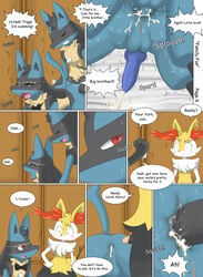 3boys akiru_cario anal anal_sex animal_genitalia ass backsack balls braixen canine_penis comic cum cum_while_penetrated cumshot cuntboy cuntboy_on_cuntboy english_text erection full-package_cuntboy furry furry_only hands-free herm hermaphrodite humanoid_penis incest intersex knot knotting large_ass lucario male male_on_cuntboy male_with_cuntboy maleherm multi_genitalia multiple_cuntboys nintendo no_humans nude page_6 penetration penis pokemon pokemon_(species) pussy video_games winick-lim