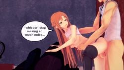 1girls 2boys breasts breasts_out cheating cheating_wife cuckold cum_in_pussy distracted doggy_style eggys ejaculation_while_penetrated gaming kirigaya_kazuto klein netorare ntr sex sex_from_behind sword_art_online tagme vaginal_penetration video yuuki_asuna