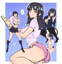 1girls ass big_ass big_breasts bikini_bottom black-haired_female black_hair breasts busty cropped_shirt curvy enies_lobby female female_only jacket kritukri leather leather_clothing leather_jacket light-skinned_female light_skin long_hair midriff multiple_outfits multiple_poses multiple_views nico_robin one_piece one_piece:_elbaf_arc one_piece_film_gold pose short_shorts shorts solo thick_thighs tied_shirt wide_hips