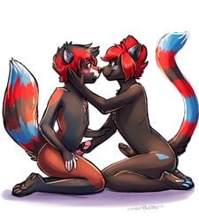 bear combatraccoon feline furry furry_only gay grin mammal mischievous molestation panda paws penis rai_(reizo) red_panda reizo_(character) transformation