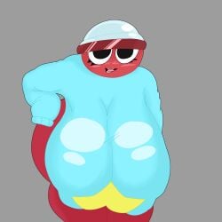 1girls 2d 2d_(artwork) big_breasts big_thighs blush blush_lines clothed clothing dandy's_world dandys_world eyelashes female female_focus female_only gigi_(dandy's_world) gray_background huge_breasts huge_thighs humanoid long_sleeves no_pants open_mouth roblox sagging_breasts simple_background sl33py_demon smile smiling solo solo_female solo_focus wide_hips wide_thighs