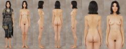 1girls 3d 7koma anatomy_reference asian_female barefoot breasts clair_obscur:_expedition_33 clothed/nude completely_nude completely_nude_female dressed_undressed face_tattoo female female_only hairy_pussy lune_(clair_obscur:_expedition_33) nipples nude_model nude_modeling on/off pubic_hair realistic_proportions small_breasts solo_female studio turnaround