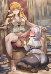 1futa 1girls ai_generated aroused aroused_female ass balls big_ass big_balls big_butt big_cock big_penis big_testicles cock cock_awe cock_hungry cock_shock cock_worship confident double_handjob eager ejaculation_under_clothes elf female female_orgasm femsub frieren frieren_beyond_journey's_end from_behind full-face_blush futa/female futa_on_female futadom futanari grin horny_female huge_ass huge_balls huge_butt huge_cock huge_testicles imminent_blowjob imminent_fellatio it'll_never_fit large_ass large_balls large_butt large_cock large_penis large_testicles licking_penis looking_down medium_breasts nokani oral panties panties_under_pantyhose pantyhose penis penis_awe precum pussy_juice pussy_juice_drip pussy_juice_stain saliva self_upload serie_(sousou_no_frieren) slutty_female smug smug_face sousou_no_frieren staring_at_penis testicles thick_thighs throne tongue_out turning_head wanting_cock wanting_cum wanting_sex weak_resistance white_panties wide-eyed wide_hips willing_sub