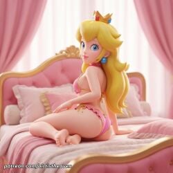 princess peach from mario (series) by airtist