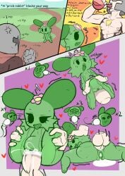 2022 5_fingers anal anal_sex anthro anthro_penetrated armor bodily_fluids body_hair cactus cactus_creature chest_hair clitoral_hood clothing comic comic_sans countershading cum cum_from_vagina cum_in_vagina cum_inside defunctumbra drinking drooling duo elemental_creature emanata female female_penetrated fingers fleshlight_position flora_fauna flower full_nelson gameplay_mechanics genital_fluids genitals grass green_body green_tongue hand_on_head heart_symbol hi_res human human_on_anthro human_penetrating human_penetrating_anthro hybrid impregnation interspecies lagomorph large_insertion leg_grab leporid looking_pleasured lying male male/female male_penetrating male_penetrating_female mammal motion_lines multiple_scenes muscular muscular_male narrowed_eyes nipples nude nude_anthro nude_female on_front outside_sex ovum penetration penile penile_penetration penis_in_ass penis_in_pussy pink_flower plant potion rabbit saliva sex size_difference sperm_cell text thigh_grab tongue tongue_out torn_clothing vaginal vaginal_penetration vaginal_sex vulva