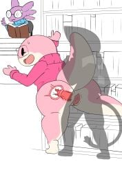 2022 absurd_res amphibian anthro anthro_on_anthro anthro_penetrated anthro_penetrating anthro_penetrating_anthro aquatic axolotl being_watched big_breasts blue_clothing blue_sweater blue_topwear bodily_fluids book breasts cervical_penetration clitoris clothing countershading cum cum_in_uterus cum_inside cumshot defunctumbra ejaculation erection eyewear female female_penetrated genital_fluids genitals gesture glasses group hand_gesture hi_res internal library looking_at_another male male/female male_penetrating male_penetrating_female mole_salamander multicolored_body ok_sign on_one_leg open_mouth orgasm penetration penile penile_penetration penis penis_in_vagina pink_body pink_clothing pink_sweater pink_topwear plantigrade purple_body raised_heel rear_view rectangular_glasses red_penis round_glasses salamander sex sitting standing standing_sex stealth_sex sweat sweatdrop sweater tail thick_thighs topwear translucent trio two_tone_body uterus vaginal_penetration vulva white_body x-ray_view