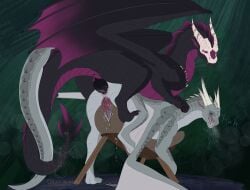 2026 absurd_res ahnrik_(gray-scales) anal anal_sex animal_genitalia anus black_body black_penis blue_eyes bodily_fluids breath breeding_mount claws cum cum_drip cum_dripping_on_floor cum_in_ass cum_inside cum_on_own_penis cum_on_penis cum_on_self cum_string dragon dripping duo english_text european_mythology exclamation_point feet feral from_behind_position genital_fluids genital_slit genitals gradient_penis gradient_wings gray-scales grey_body grey_scales hi_res horn knot knotted_penis looking_at_another looking_at_partner looking_pleasured male male/male masturbation mouth_closed multicolored_penis mythological_creature mythological_scalie mythology open_mouth penetration penile penile_penetration penis penis_in_ass perching_position pink_eyes purple_body scales scalie sex shaking shy signature spikes spikes_(anatomy) spread_toes spread_wings surprised tail tail_hold tail_on_tail text toe_claws toes trembling trembling_penis virul western_dragon wings