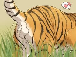 ass balls feline feral giraffe_(artist) male male_only mammal penis tiger