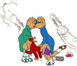 alvin_and_the_chipmunks alvin_seville cum_in_ass cum_in_mouth jk male_only simon_seville theodore_seville x-ray