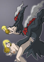 alice_(pokemon) big_ass big_breasts blonde_hair blue_eyes blush breasts cum cum_in_pussy cum_inside darkrai female from_behind long_hair male open_mouth penetration penis pokemon pokemon:_the_rise_of_darkrai pokemon_(movie) pokemon_(species) pokephilia pussy sex vaginal_penetration