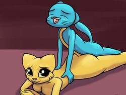 ass cub female furry gumball_watterson katia_managan male no_humans penetration prequel rear_entry sex straight te the_amazing_world_of_gumball the_elder_scrolls video_games young