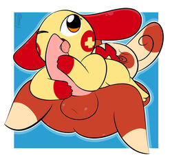 1-upclock ass balls duo erection fellatio female male nintendo open_mouth oral penis plain_background plusle pokemon pokemon_(species) pokemon_rse sex spinda spiral_eyes straight tongue tongue_out video_games