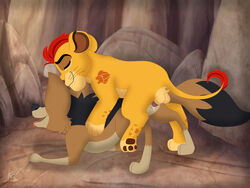 age_difference animal_genitalia creampie cub cum_in_pussy cum_inside disney disney_channel feral feral_on_feral interspecies jackal kiasiri kion kion_(the_lion_guard) lion reirei_(character) sex the_lion_guard the_lion_king