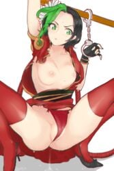 bondage breasts female firecracker_jinx hand_cuffs jinx_(league_of_legends) jorin league_of_legends lunar_new_year lunar_revel_series nipples panties partially_visible_vulva pussy red_panties solo torn_clothes year_of_the_goat