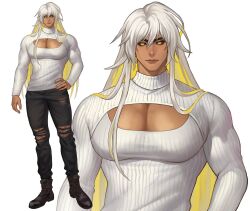 chest_showing harmony_kyrus tan_body tan_skin tan_skinned_male yellow_eyes