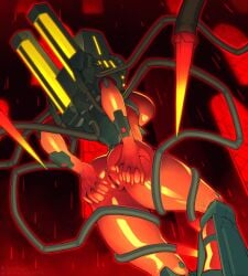 1girls 2024 ass backboob breasts female from_behind hi_res large_breasts mindflayer_(ultrakill) red_body robot robot_girl slimedrippy solo_focus spreading thick_thighs ultrakill