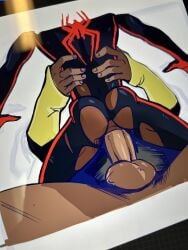 ass ass_cheeks gay gay_domination gay_sex marvel marvel_comics meatgoblin miles_morales_(spider-verse) nsfw spider-man:_into_the_spider-verse yaoi