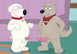 anthro balls brian_griffin canine duo erection family_guy male male_only mammal neenya new_brian penis